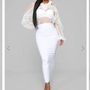 Take A Peek Top - White